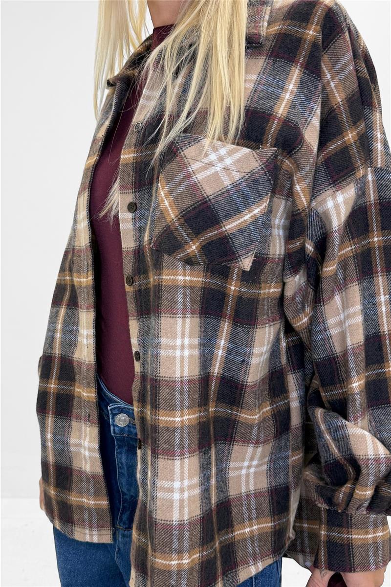 camicia in flanella a quadri lio